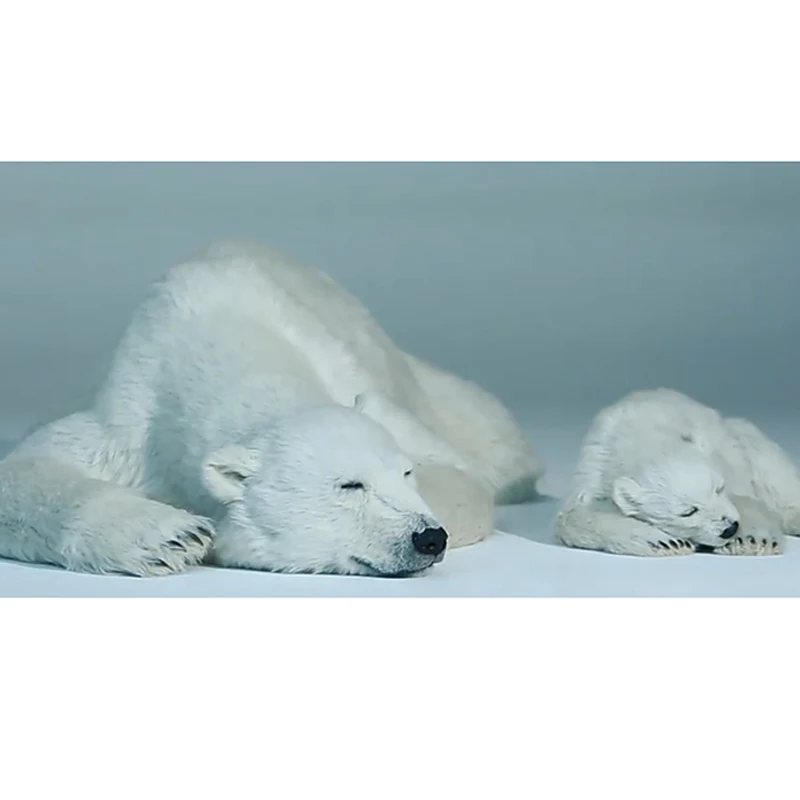 Custom 100% Artificial Polar Bear Giant Japanese Art Home Decor