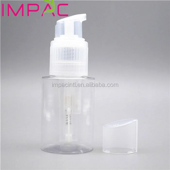 Plastic round 120ml powder spray bottle pump for body care powder talcum