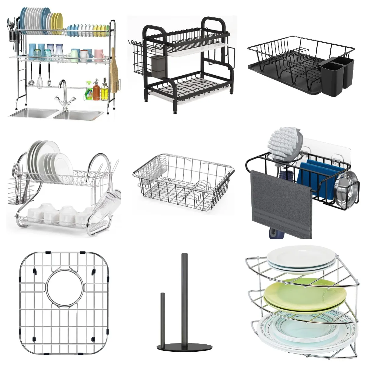 Perfect Dish Drying Rack Stainless Steel Dish Storage Rack For Kitchen