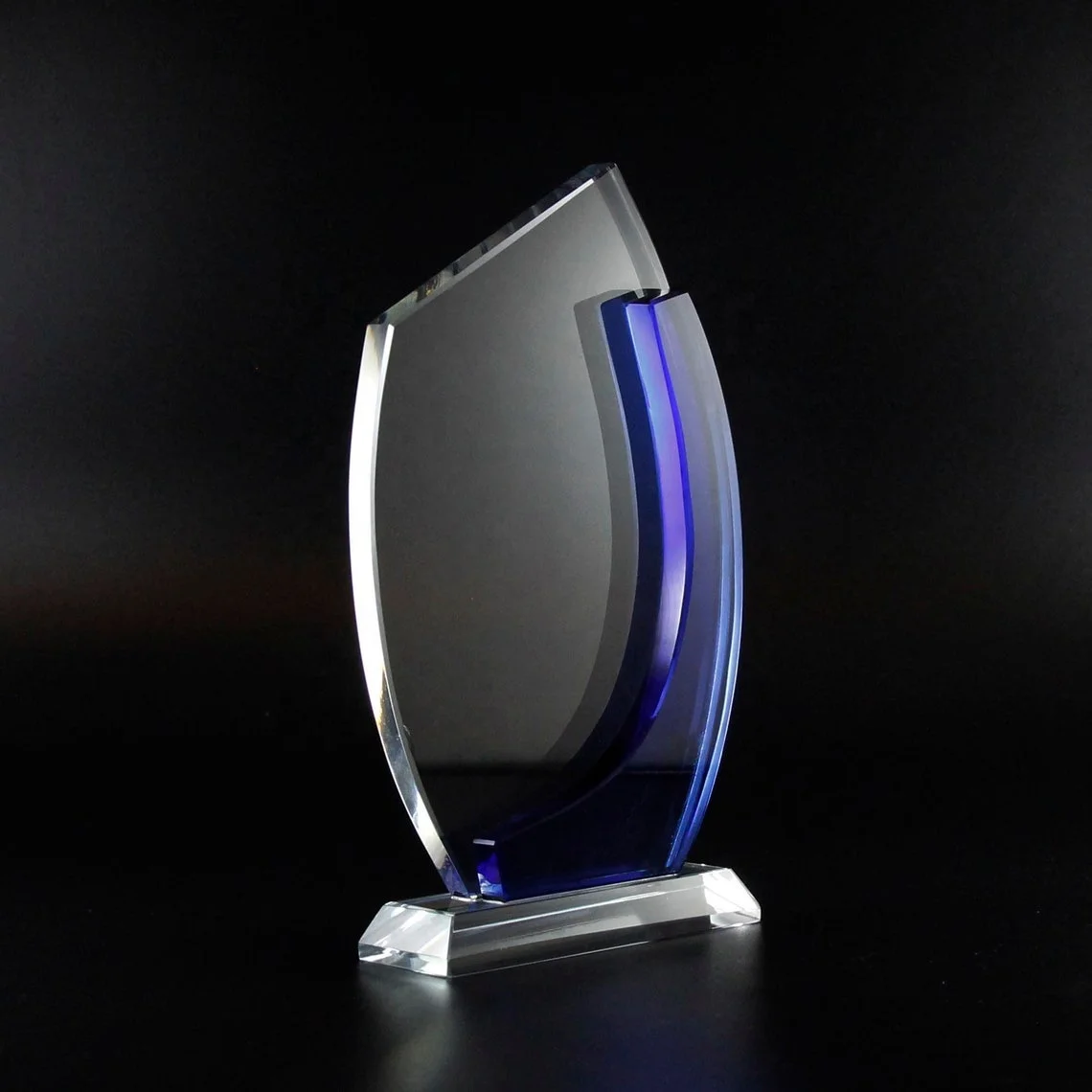 Заготовка Blue Shadow Crystal награда сотрудника, сувениры для работников компании