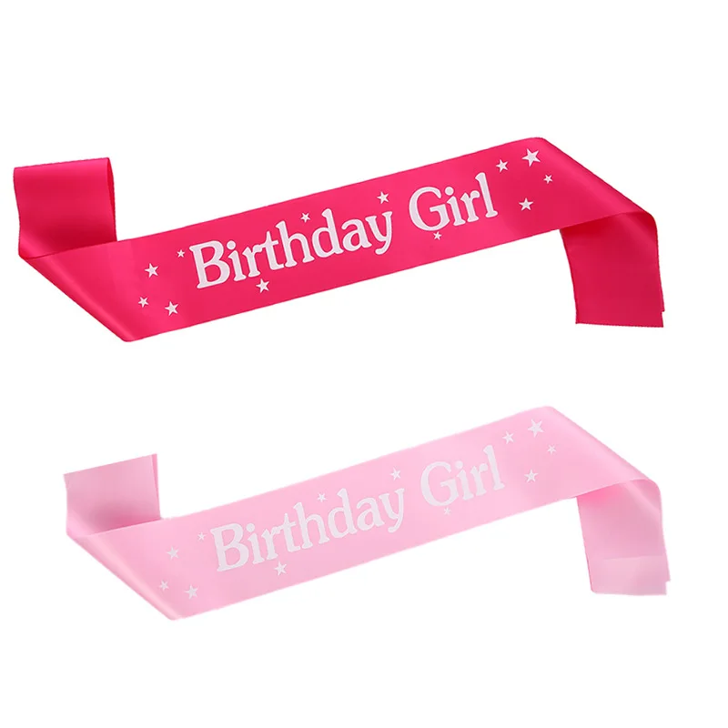 Birthday Girl Shoulder Belt Etiquette Belt Hair Jewelry