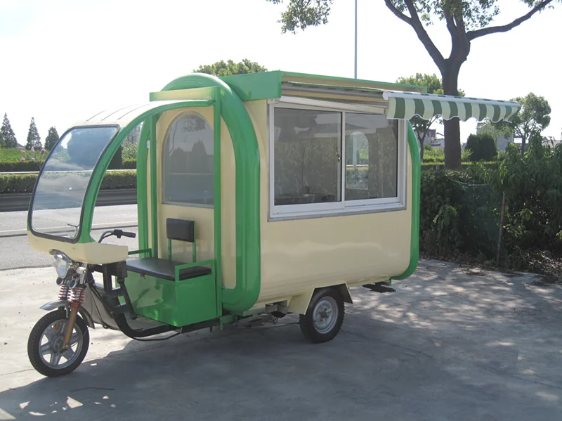 Electric Mobile Kitchen Food Truck Fast Food Mobile Tricycle Multifunctional Food Van