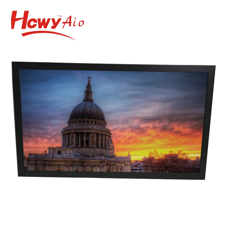 Embedded Metal Case 21.5 Inch IPS Screen VESA Holes Open Frame Capacitive Touch Monitor With Four Frames