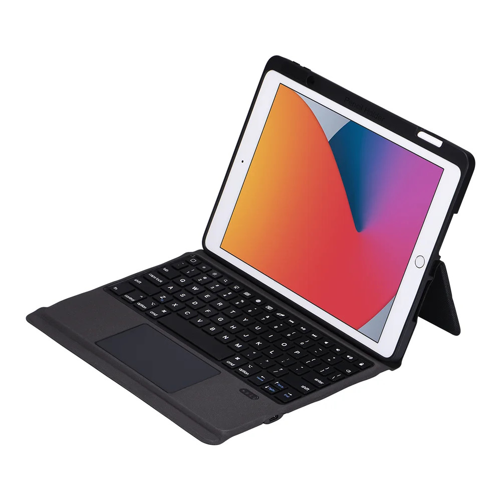 Для нового iPad 10,2 дюйма 2019/2020 кожаный чехол Беспроводная клавиатура чехол для iPad 7-го 8-го поколения