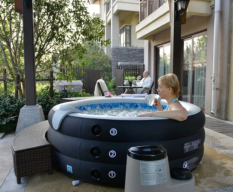Out Door Spa Hot Pool With inflatable Style  pool whirlpool Round Spa Massage Tubs Spa Pool