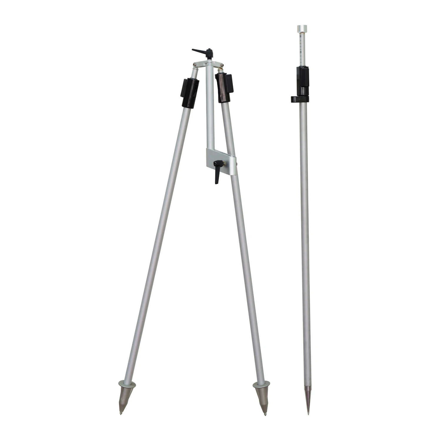 2.15m Aluminum Telescopic Prism Pole Rod 2.15m With Snap Lock , For Total Station Surveying Instrument