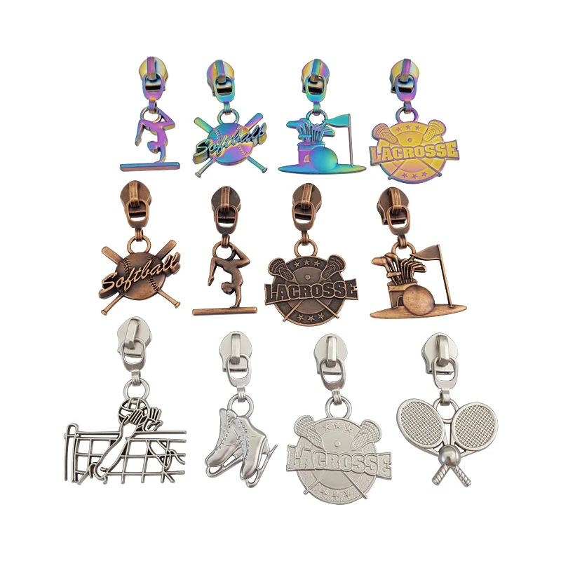 Double-sided Design Rabbit Puller #5 Nylon Zipper Colorful Zipper Pulls For Handbags Non-lock Zipper Head