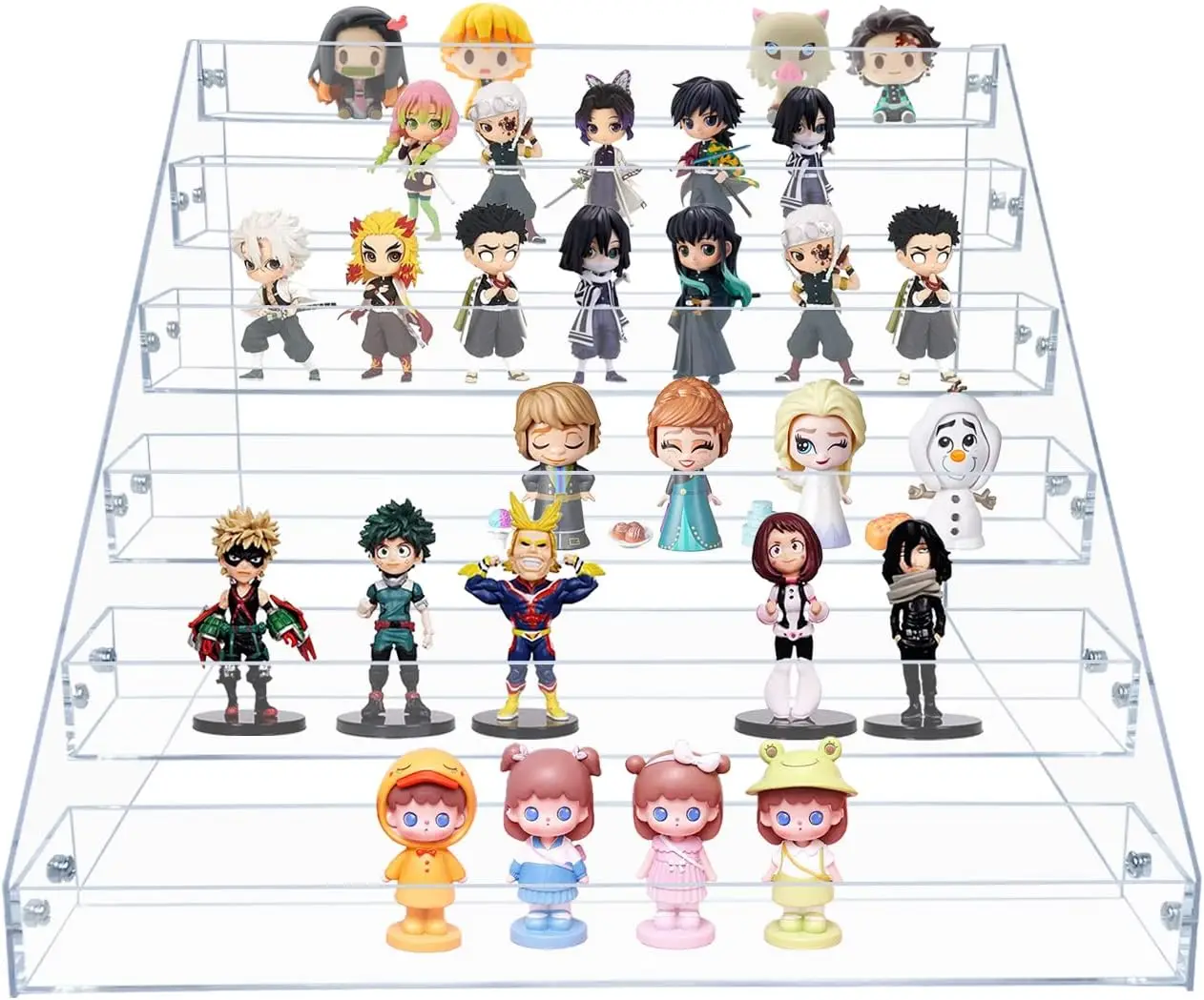 Jihong Wholesale Acrylic Storage Rack Trapezoidal Design Display Rack Suitable For Supermarket Cosmetics Display Customizable