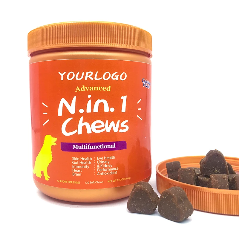 Wholesale N in 1 Pet Supplement Dry Pet Food Nutrition Cat Snack Food Multivitamin Chewable Tablets For Dog