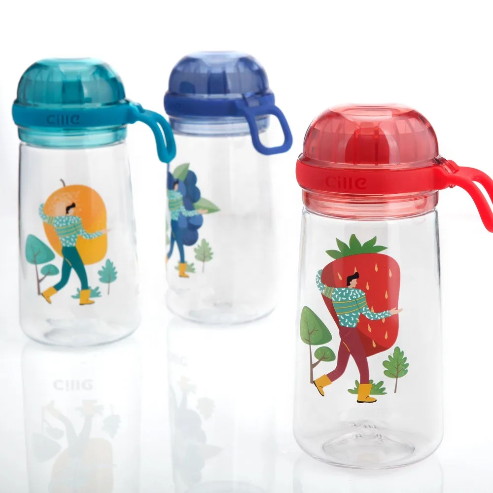 
Goshen Hot Selling 460ml Custom Design Logo Economical Portable Plastic Kids Water Bottle For School 