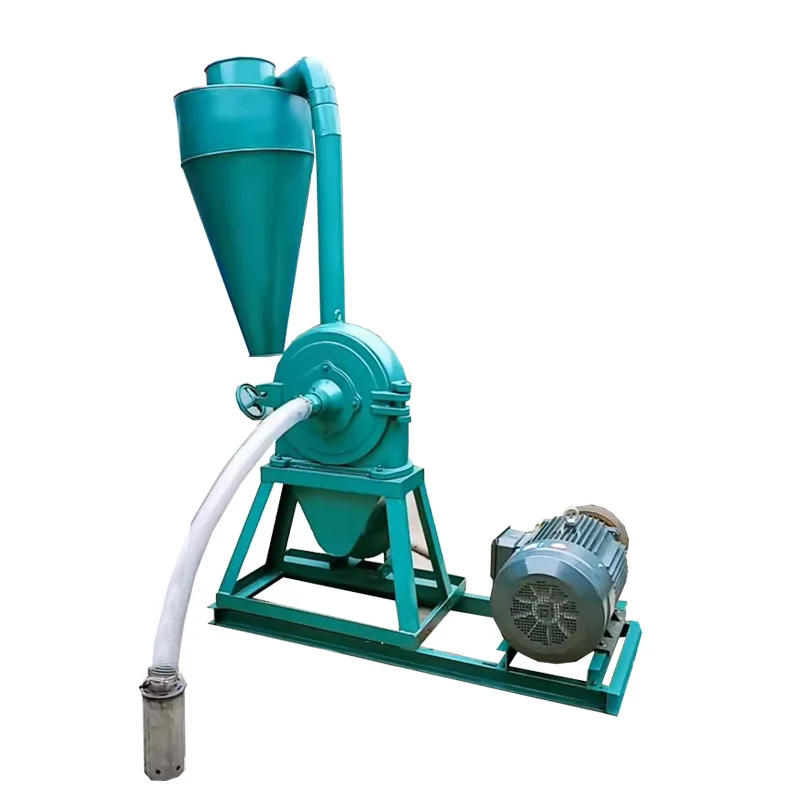 Commercial small self-priming grinder household high-yield automatic feeding grain high-speed mill