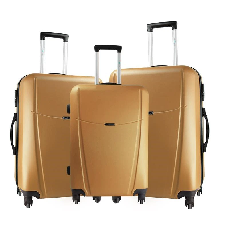 Export to Denmark Great Quality 100% ABS Luggage case travel Bag Trolley Suitcase Double wheels Spinner Luggage 2021 For men
