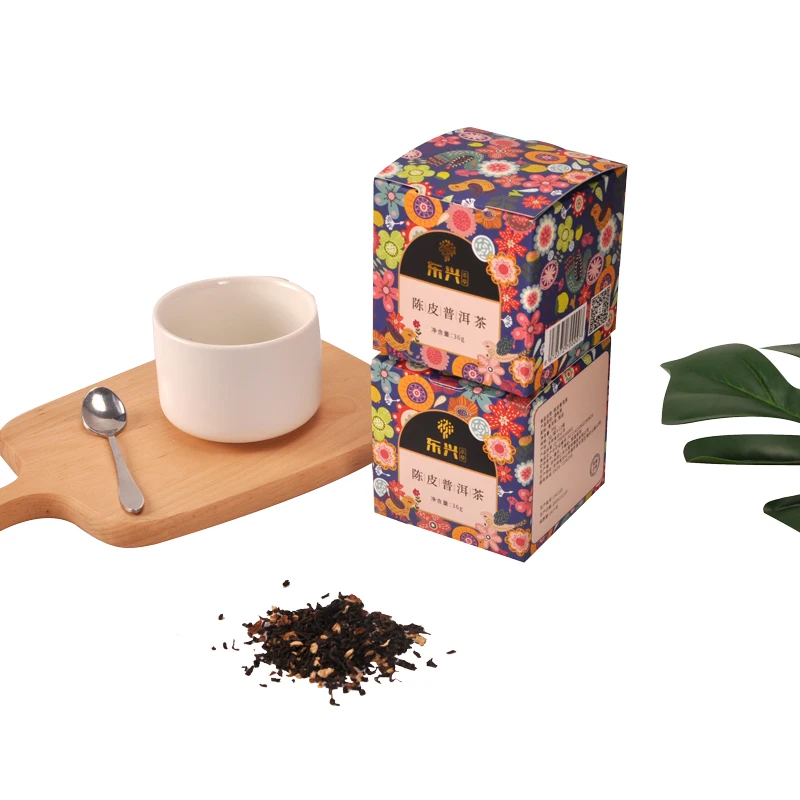 Органический премиум-чай Pu'erh с листьями для красоты фирменная торговая марка