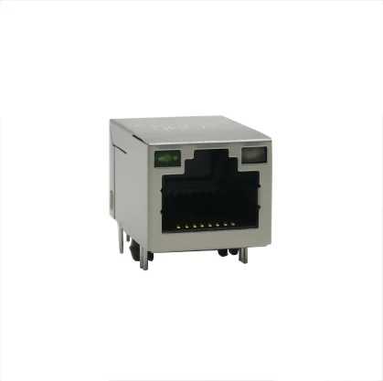 1X1 1000 Base-t Single Port Rj45 With light and shield  Gigabit Integrated filter Ethernet] Connectors RJ 45