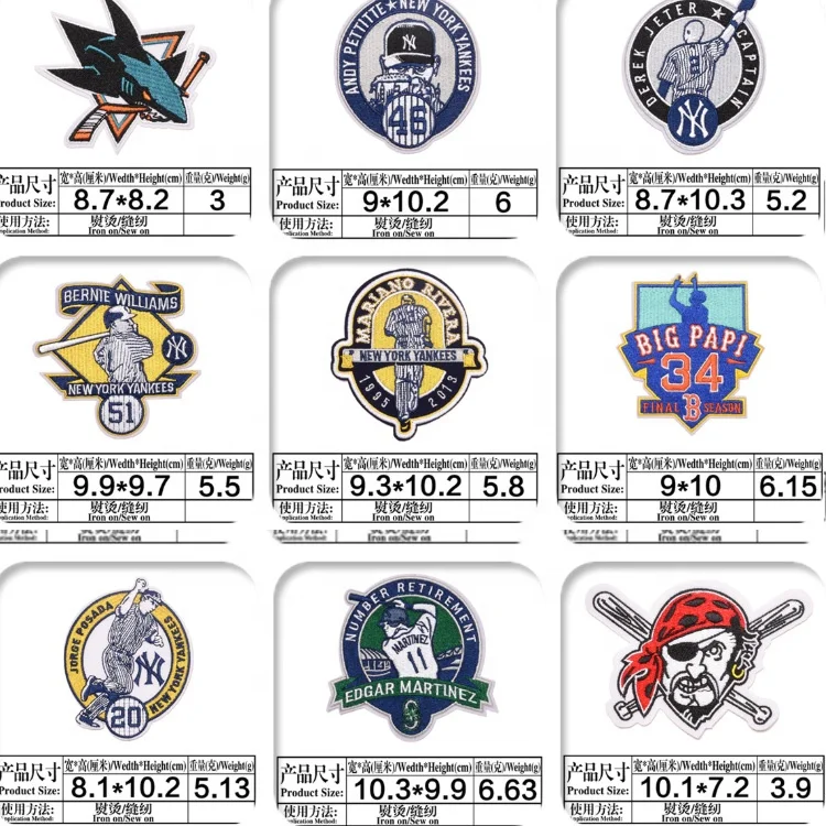 Оптовая продажа нашивок с печатным логотипом HZ025, нашивки для одежды с индивидуальной вышивкой