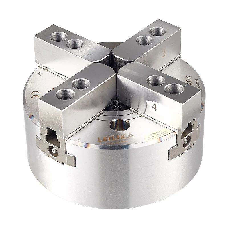 4 Щековая патроны токарные со сквозным отверстием гидравлический патрон станка с ЧПУ механизированный патрон