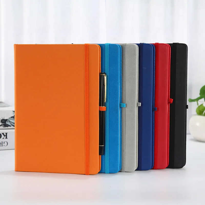 Professional Custom Notebook A5 Journal Planner Pu Office Notebook Printed Brand Logo Diary Notepad Note Book PU Leather