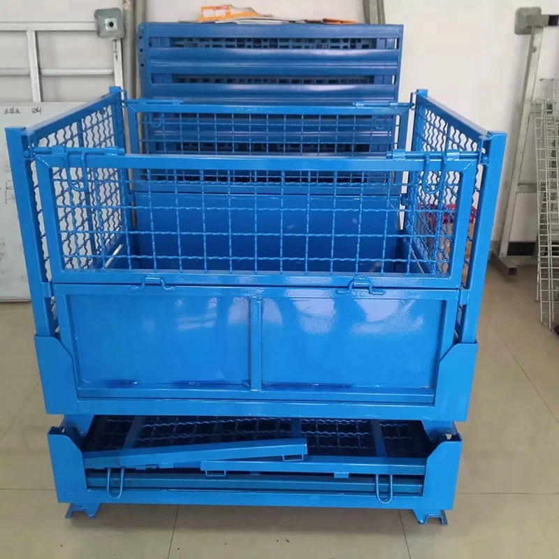 
Large metal cage storage container for warehouse 