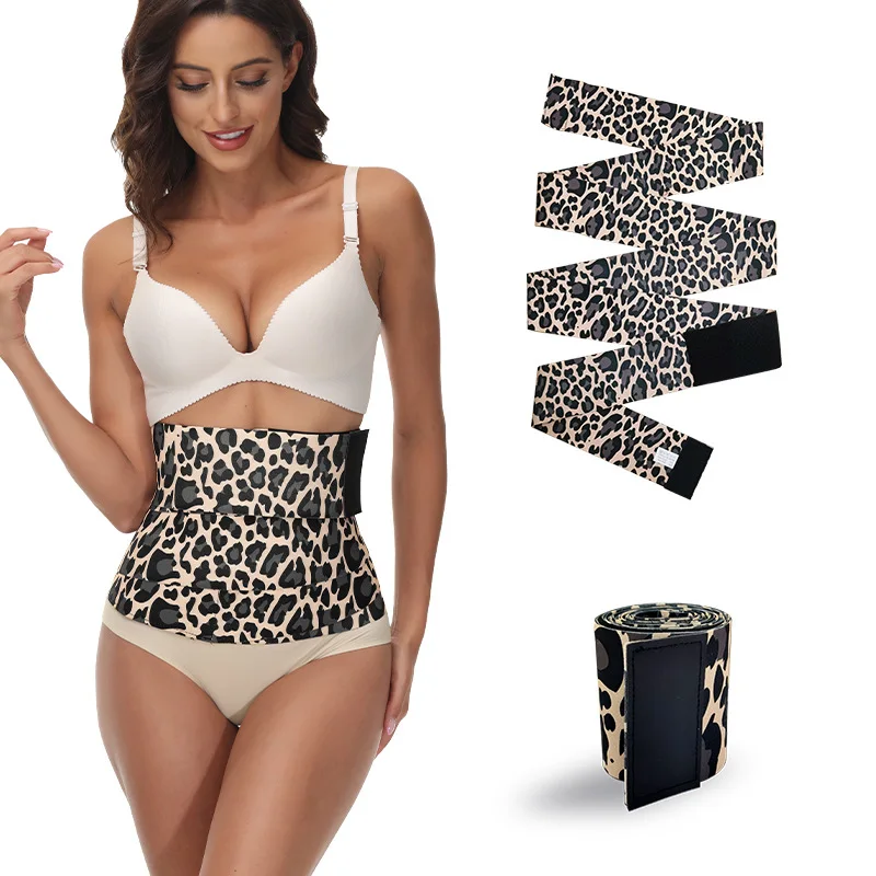 Dropshipping Waist Trainer Tummy Wrap Belly Sweat Slimming Bodyshaper Compression Elastic Bandage Wrap Belt Stomach Shapewear