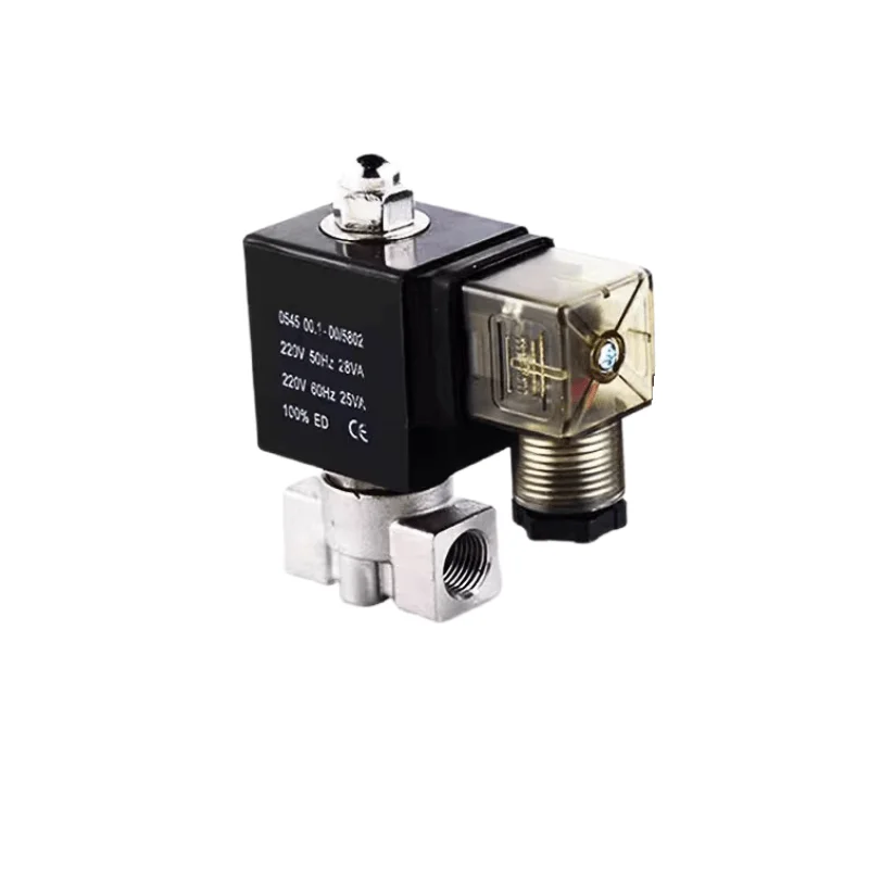 High quality Customized product 2 Way Brass 24V 0-10MPa Pressure OEM ODM High Temperature Mini 304 Stainless steel Solenoid Valve