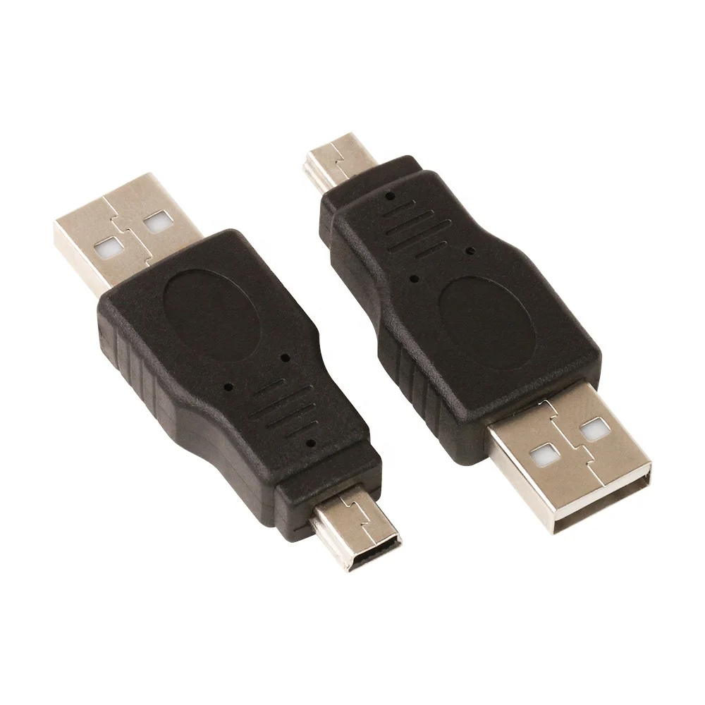 NEW USB 2.0 A Male to Mini 5 Pin Plug Adapter Connector for Laptop Mobile