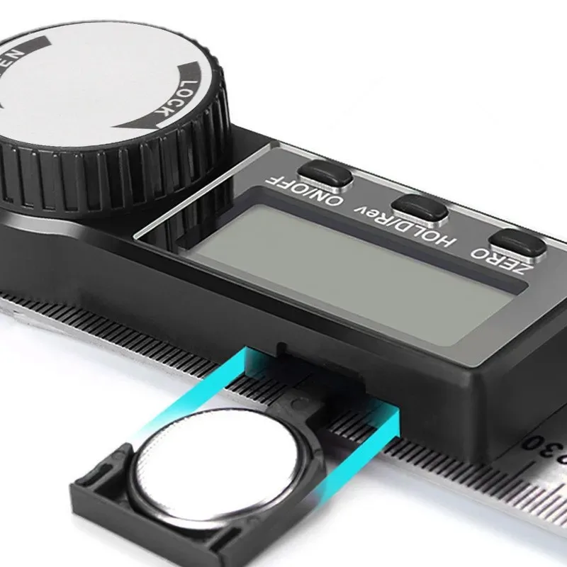 Hot sale Angle Gauge Ruler Measuring Tools 200mm Stainless Steel Rulers  Digital Angle Protractor Angle Finders