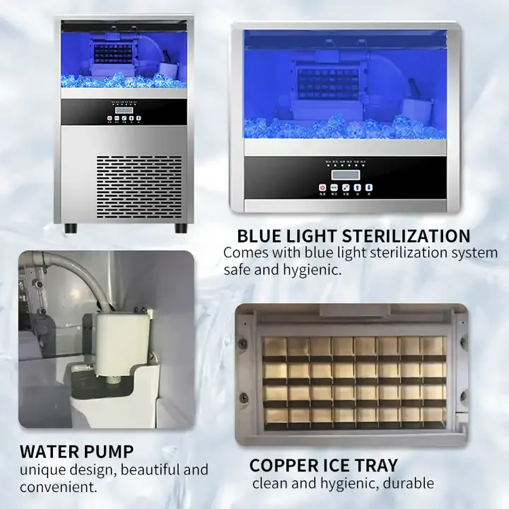 GQ MK-30 Commercial 30kg output Ice Cube Ice Block Making Machine Ice block Maker Equipment (CE certificate)