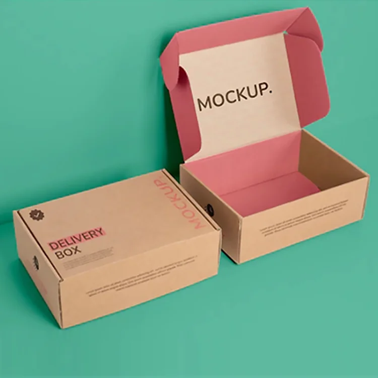 custom corrugated cardboard mailer box eco friendly shipping paper boxes with logo packaging