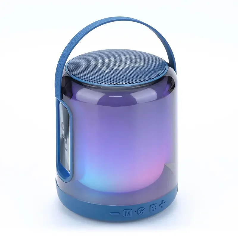 2024 Newest Tg376 High Quality Loud Sound Speaker Portable Desktop BT Small Colorful Light Mini Luminous Outdoor Speakers