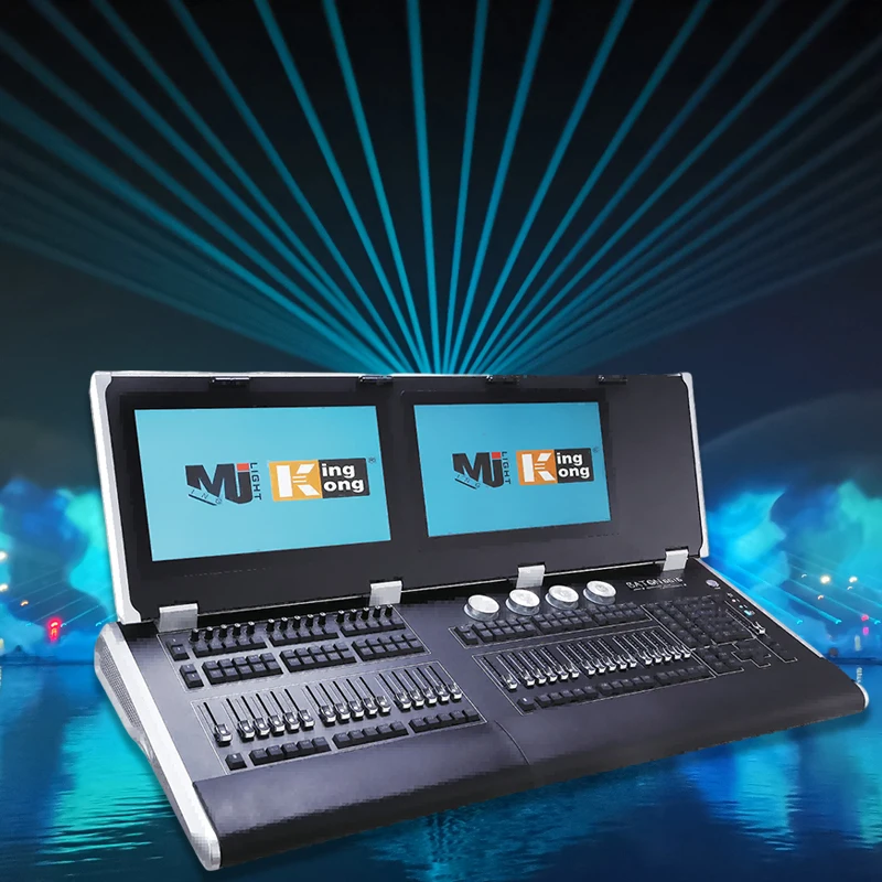 Профессиональный Контроллер освещения сцены KingKong On Pc Fader Wing Dmx 512 Dj Lighting консоль Двухпанельный контроллер для освещения