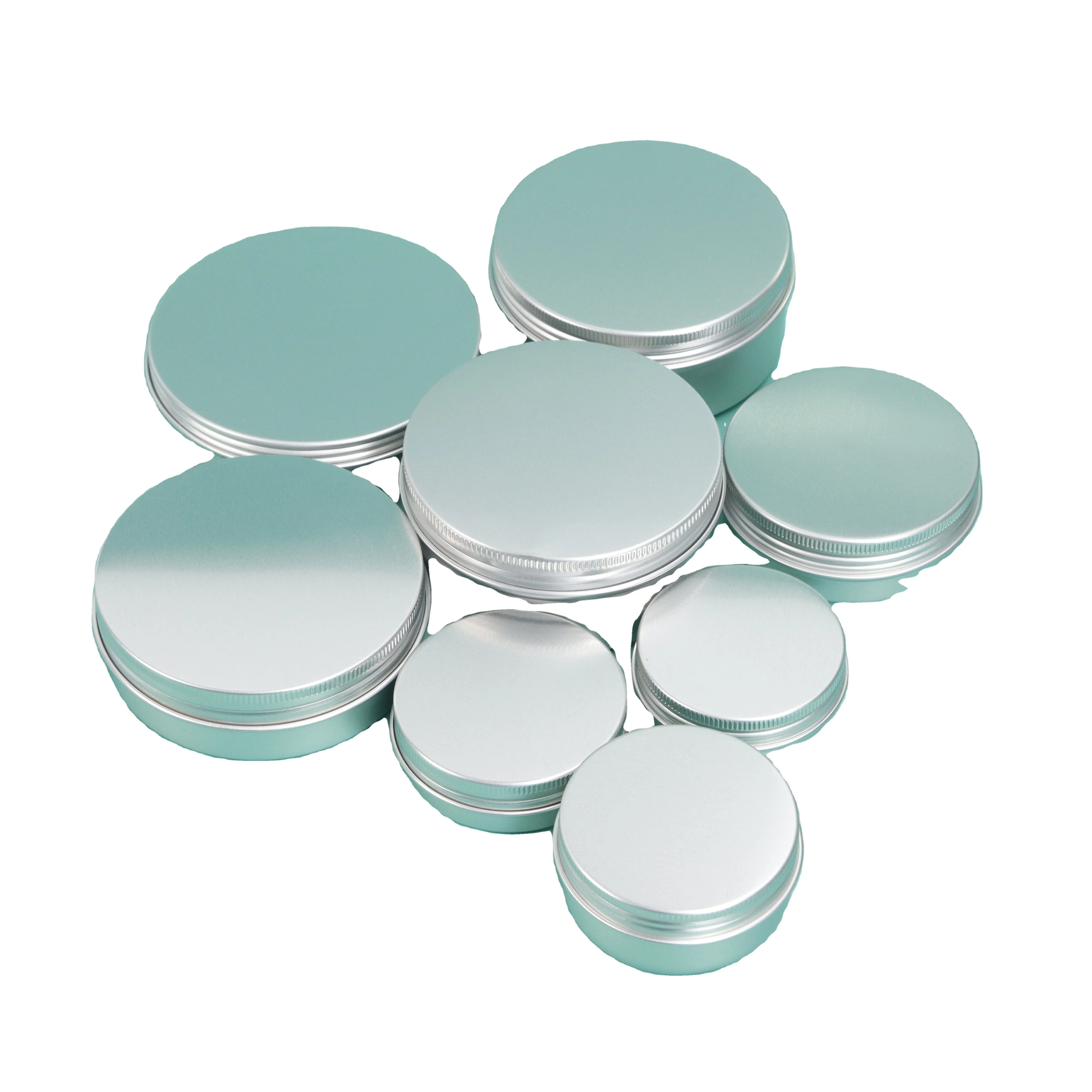 50ml metal packaging tin can jar for gift aluminum packing tins jars can round empty can for candles