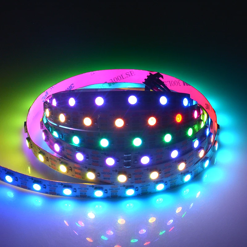 5050led strip light IP20 IP65 LC8812 White PCB DC5v