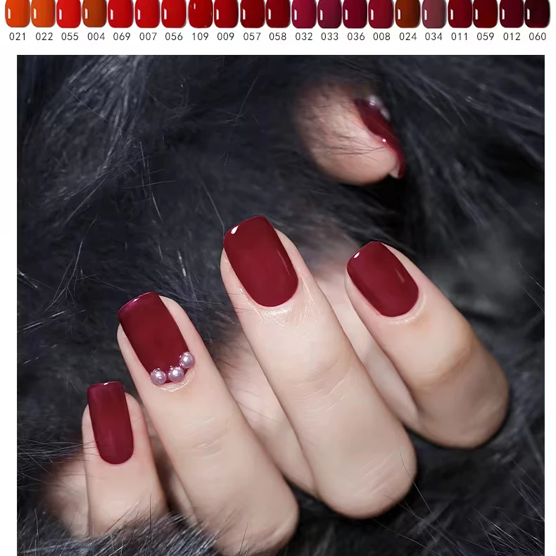 Private Label Soak Off Glass Bottle Macaron Nail Gel Polish 48 Color Semi Permanent Base Top Coat Gel Nail Polish Set