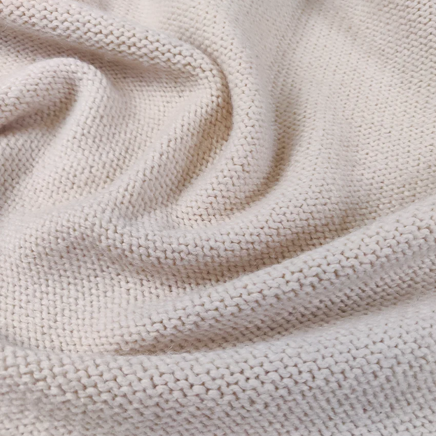 Oversized Knit y2k button striped pattern raw edge V neck  Jacquard Knitted Sweater Coat