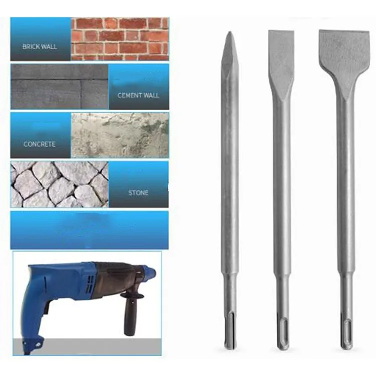 40cr Alloy Steel Jack Hammer Chisel Tool Set for Ph65a Clay Spade Hammer Chisel