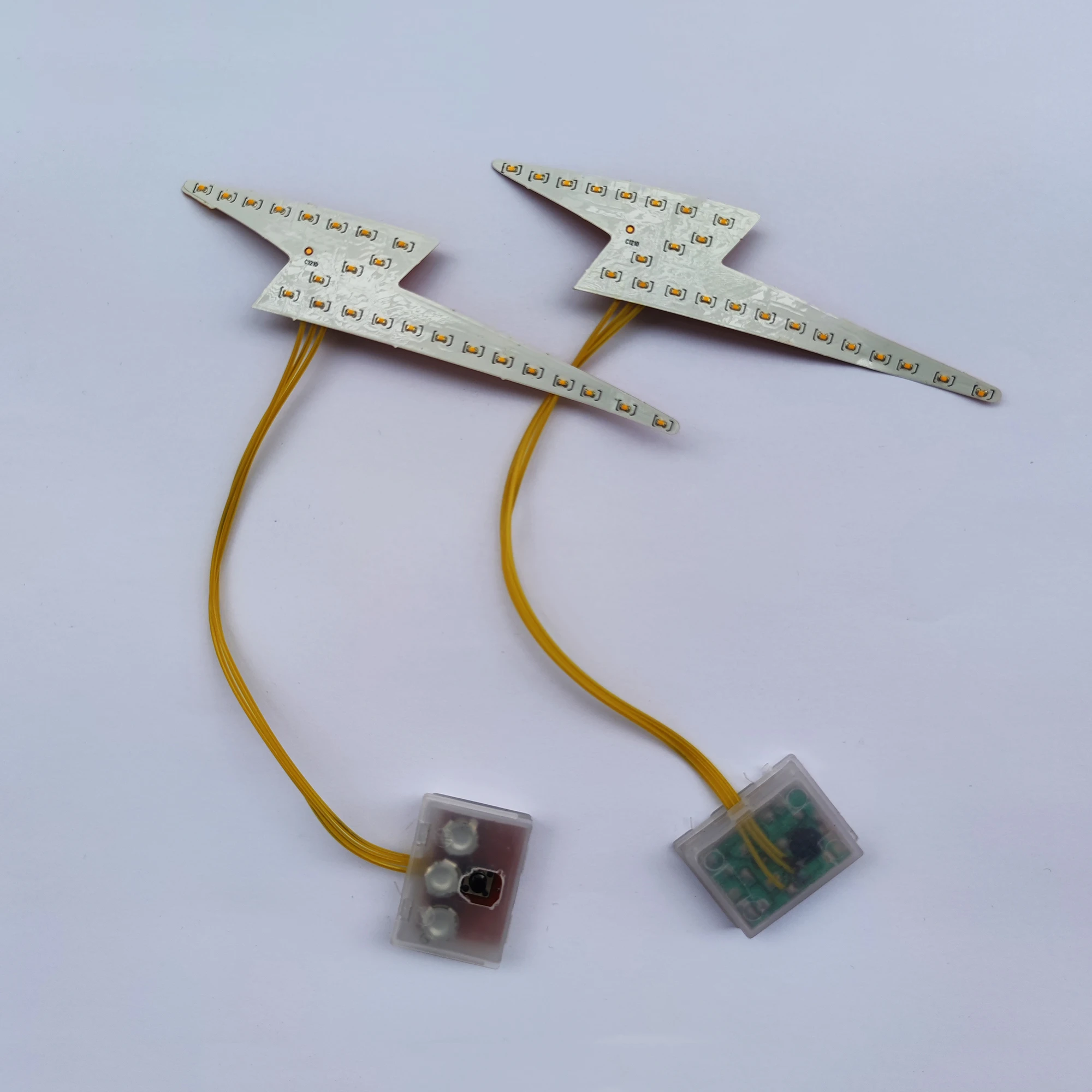 Mini Flashing led light for shoe for kids shoe sole thunder shape led light customer order accept