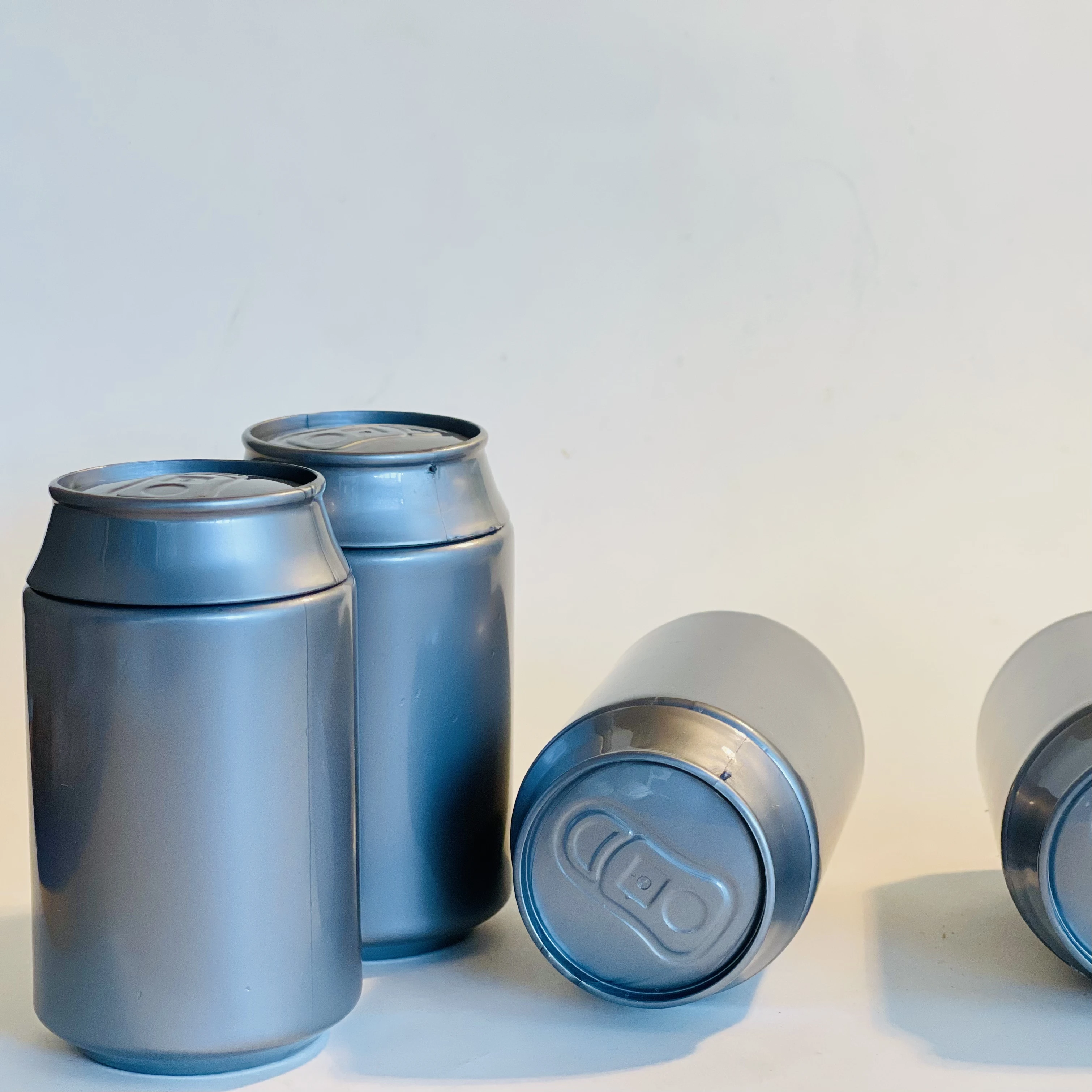 2024 New 140ml Custom Silver Color Can Slime Container Multi Function Plastic Jar Factory Wholesale High Quality Can