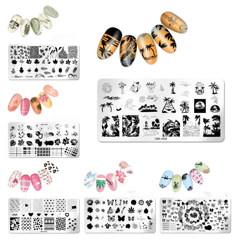 Индивидуальные высококачественные тисненые ногти из нержавеющей стали штамповочная пластина для ногтей инструмент рисования