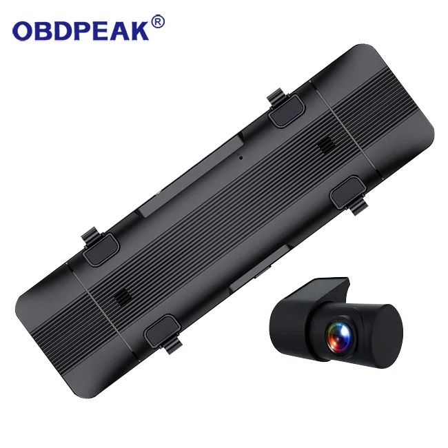 
Dual Lens HD 1080P Dash Cam Streaming media Rearview Mirror Car Camera Night Vision 24H Parking Surveillance Car Video Recorder 