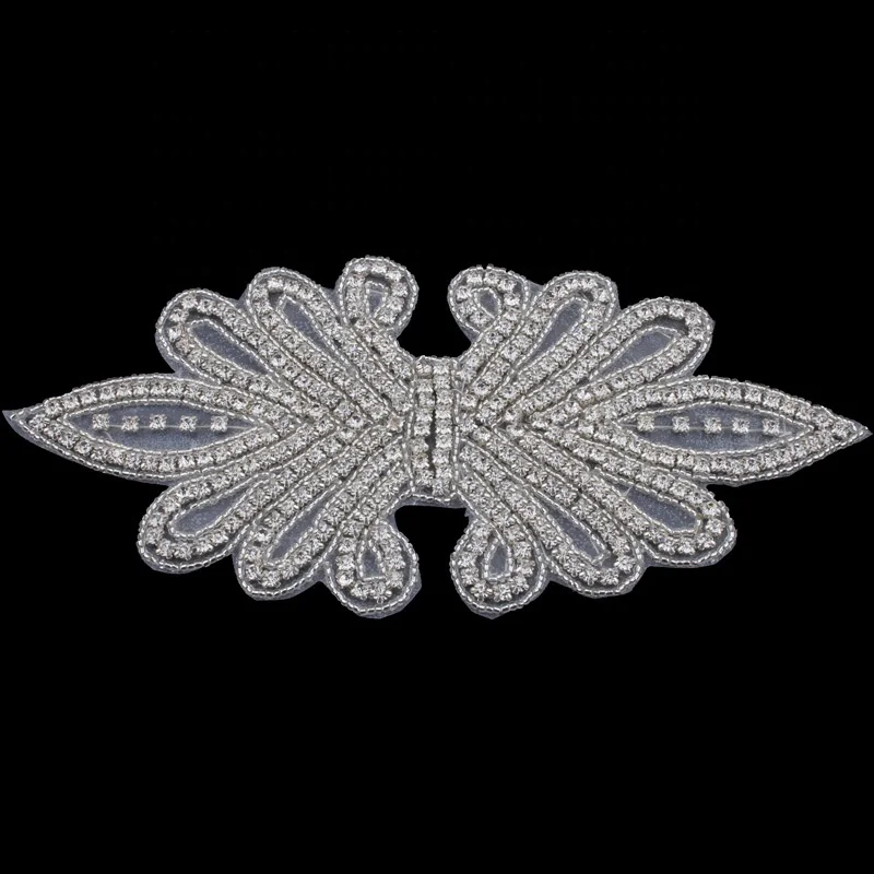 Shiny glass headband embellishments rhinestone appliques dress LT2332