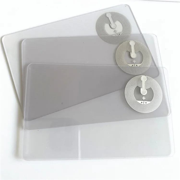 Custom encoding business transparent programmable nfc card with chip