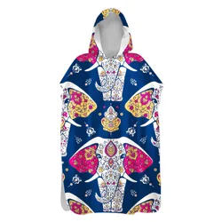 Custom Double-sided velvet adult kids quick dry beach towel Digital Sublimated Printed Logo Striped Sand Free