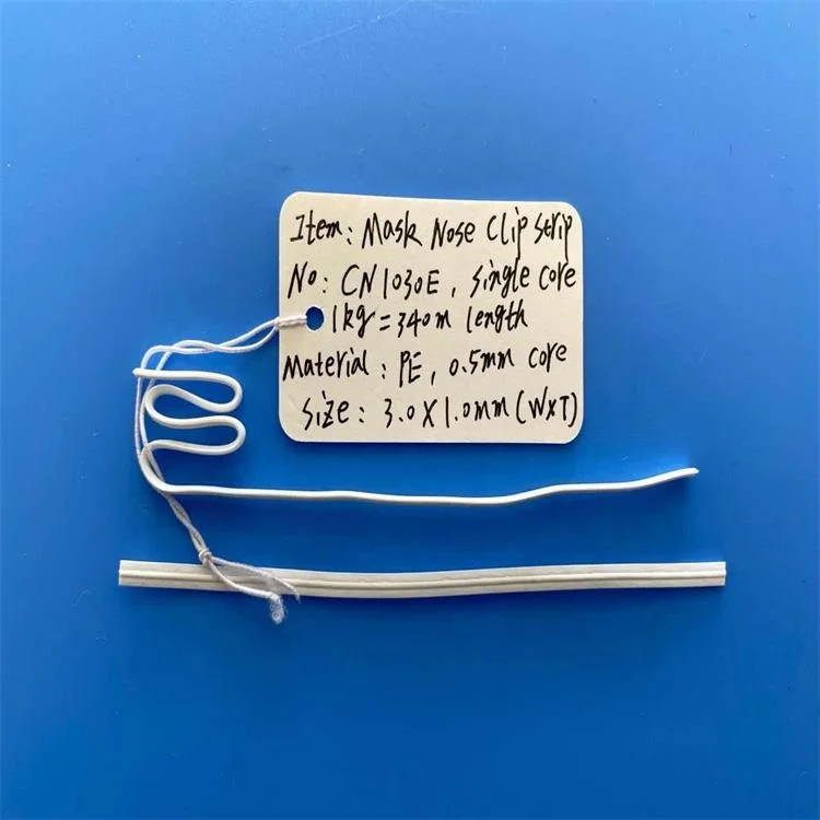 Горячая Распродажа PE 3 мм китайский белый пластиковый зажим для переносицы, проволока для переносицы
