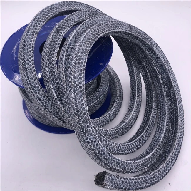 ptfe/graphite braided compression gland packing Temperature gland packing graphite 2mm gland packing 12.5*12.5 graphite