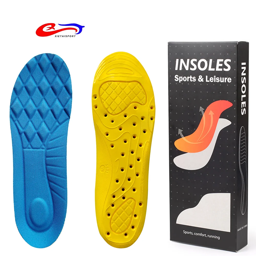 PU Memory Foam Arch Support Shock Cushion Professional-Grade Gel Cushioning Sports Orthotic Shoe Insoles