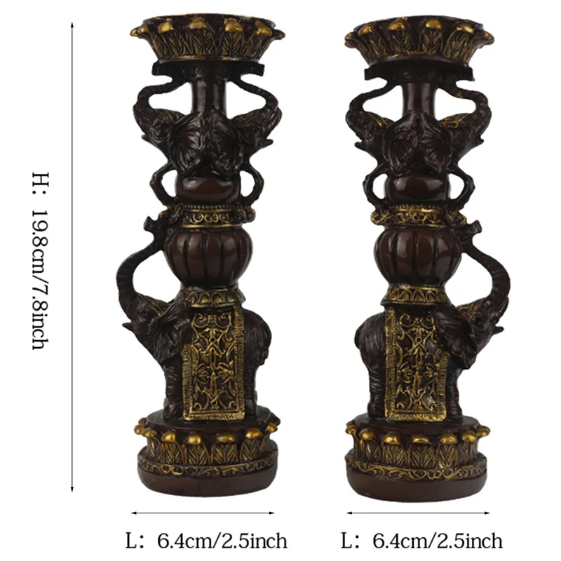 Creative resin craft European candelabra statue indoor desktop decoration ornaments