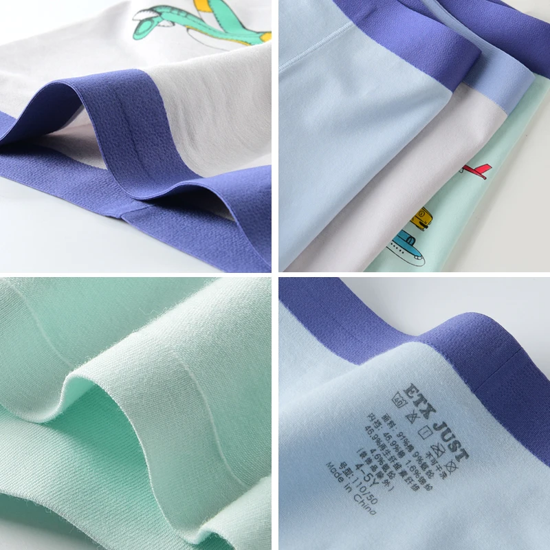 Export quality custom logo wholesale kids boxers briefs children boys underwear