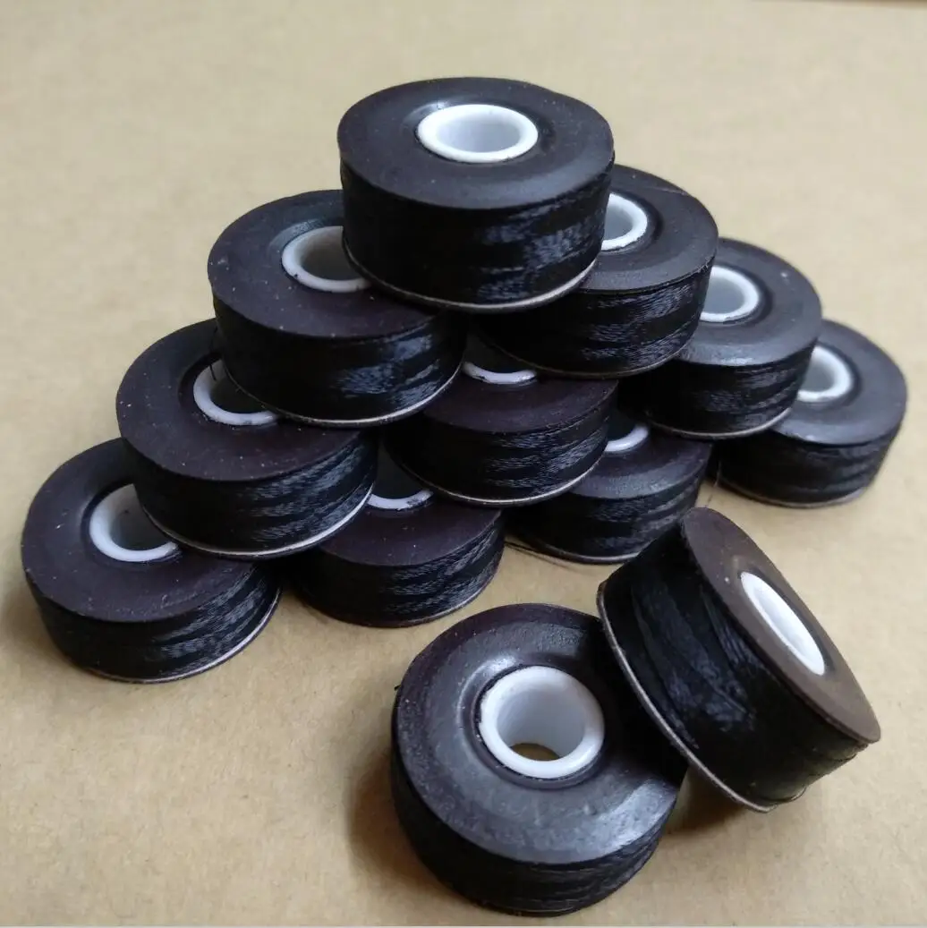 WT-014  pre wound bobbin magnetic- sided thread  70d/2 BOBBIN THREAD