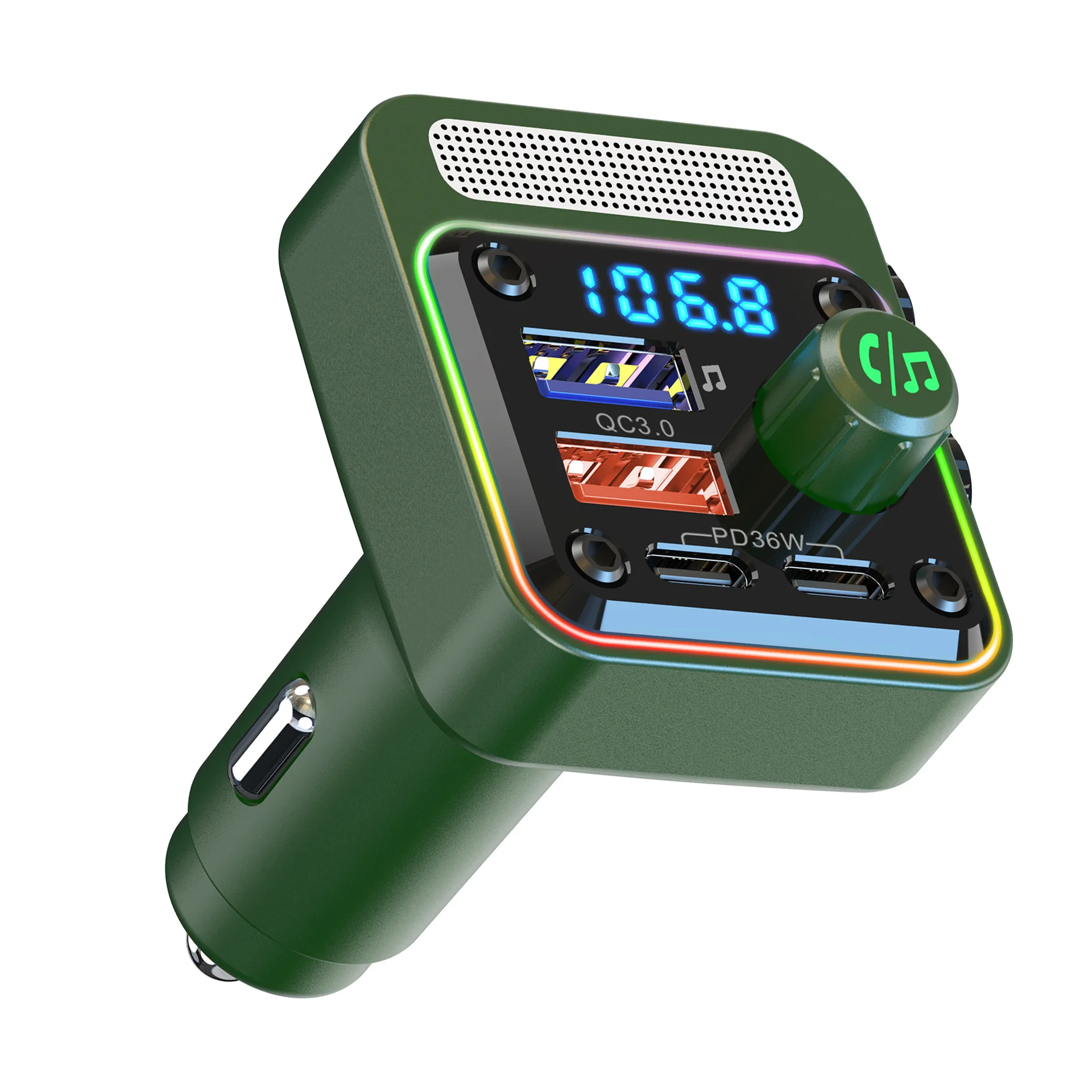 Hot Selling Fashionable Car Bluetooth FM Transmitter Wireless Bluetooth Player Car Decoration Accessories