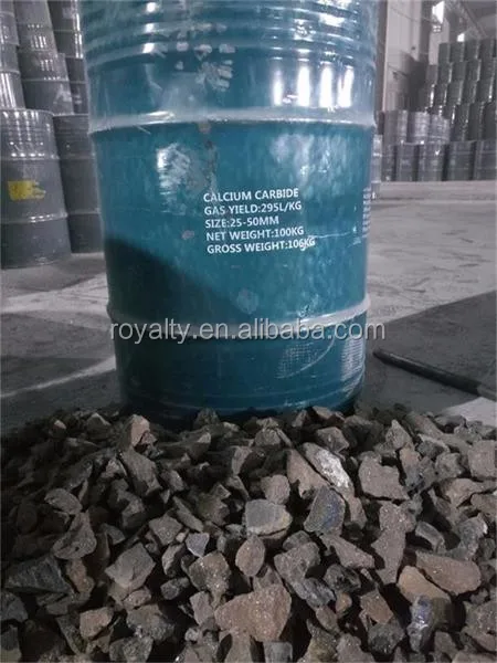 Acetylene all size calcium carbide 50-80 mm 100 kg Iron new drum Gas Yield 295 L/KG / calcium carbide stone / calcium carbide